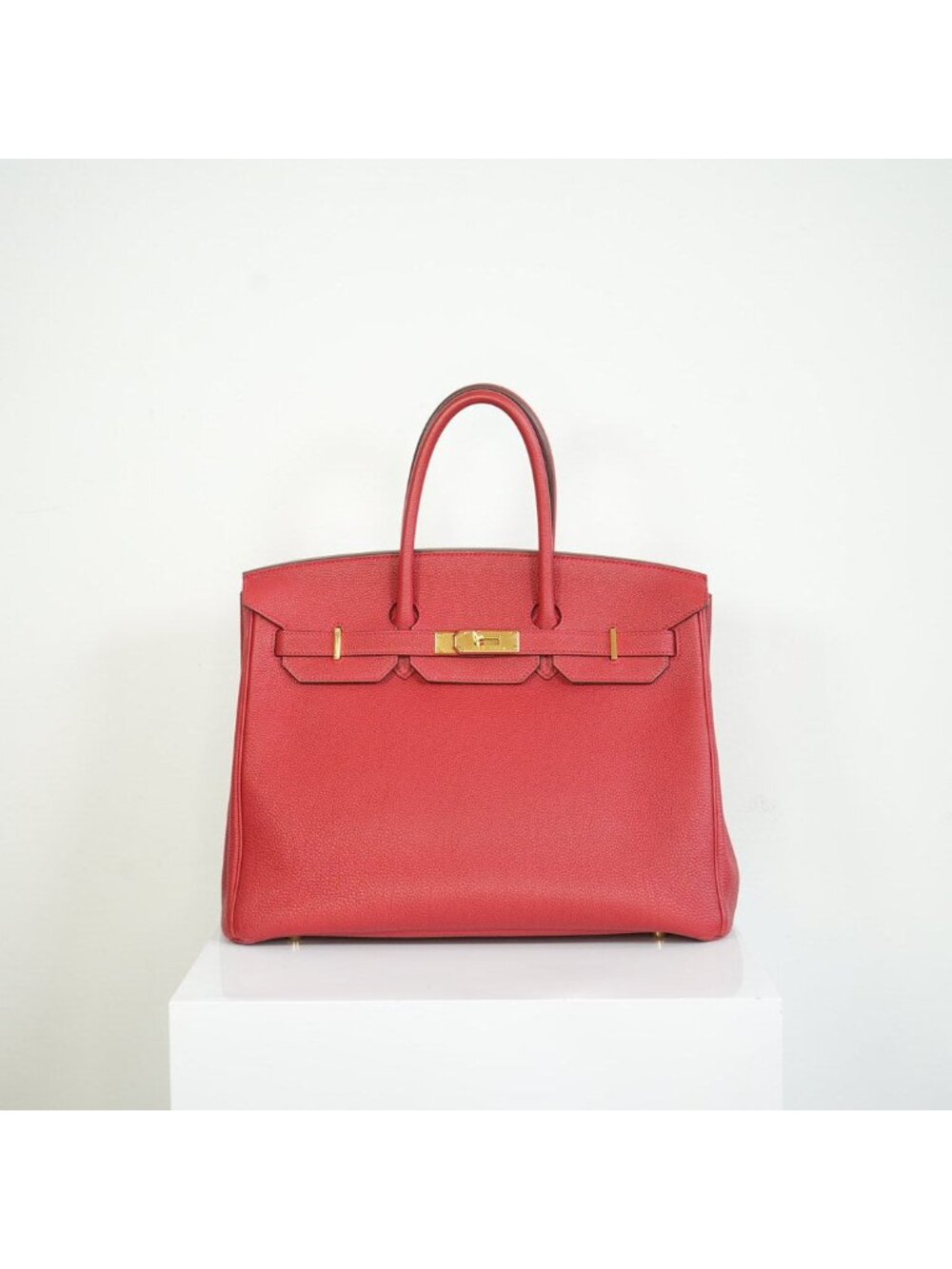 2023 Hermes Birkin 35 in Rouge de Cœur Togo Leather w/gold hardware Full set